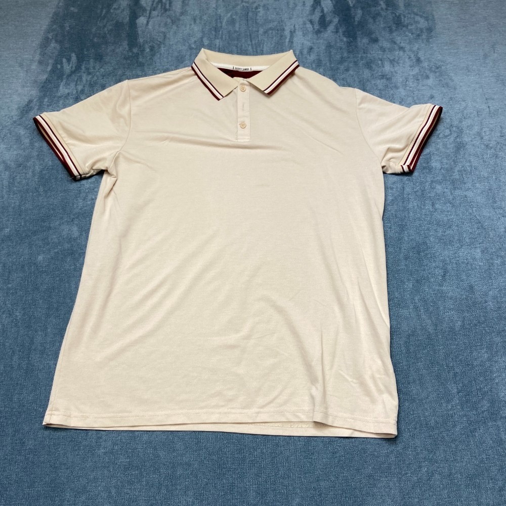 Scott James Polo Shirt Mens XL White Sports Performance Golf Tennis Outdoor